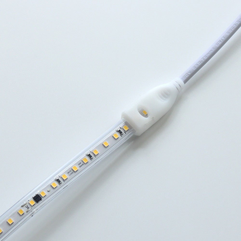 5 m LED strip (Type X-2) - 230V, vandtæt, IP67, 100 LED, 10W/m, klippes hver 10cm