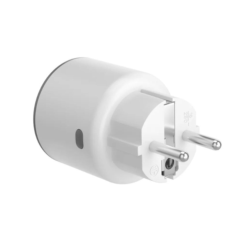 Wi-Fi Smart stikkontakt m. strømmåler - CEE7/3 udtag, Hvid