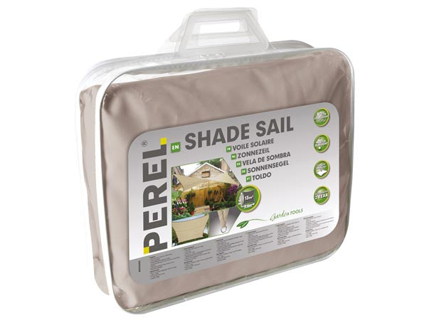 Rektangulært solsejl - 2 x 3m, VARM GRÅ