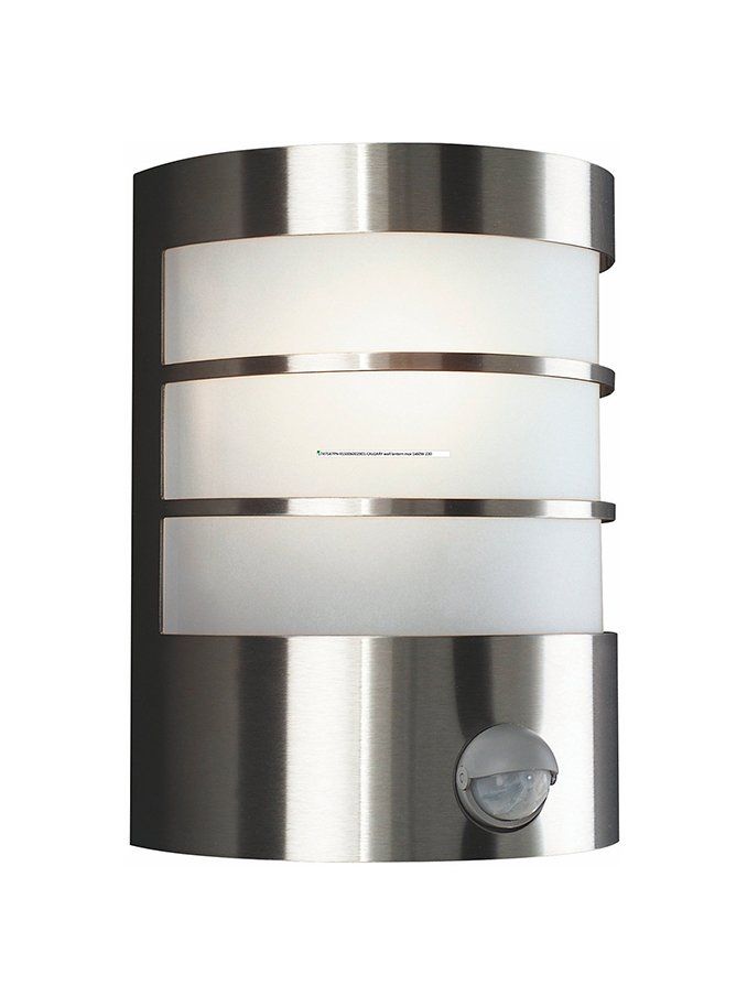 Calgary wall lantern inox 1x60W 230V IR (sensor)