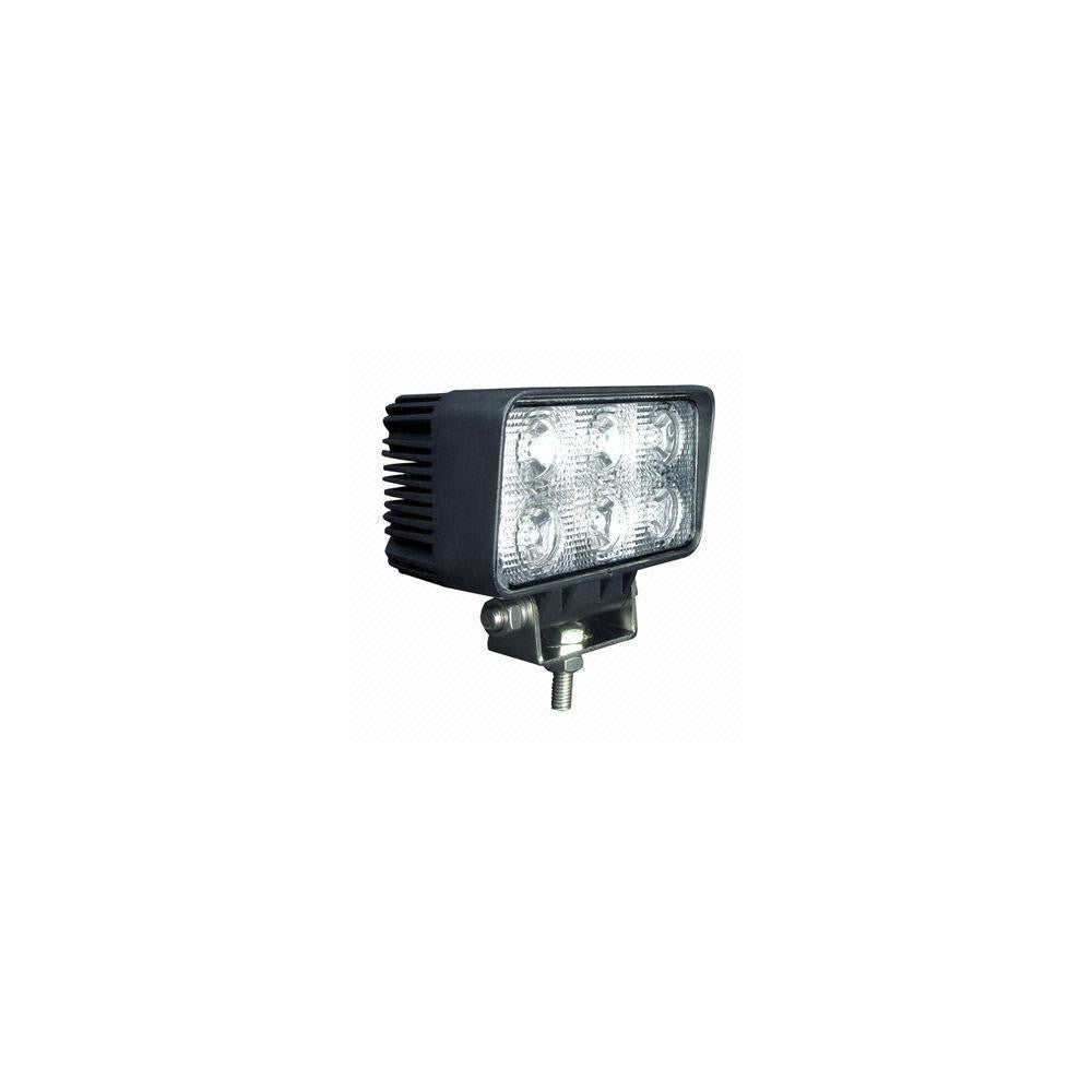 18W LED Arbejdslampe - Til bil, lastbil, traktor, trailer, udrykningskøretøjer - Kold hvid - 12V / 24V - Erstatter 110W - 1100lm - IP67