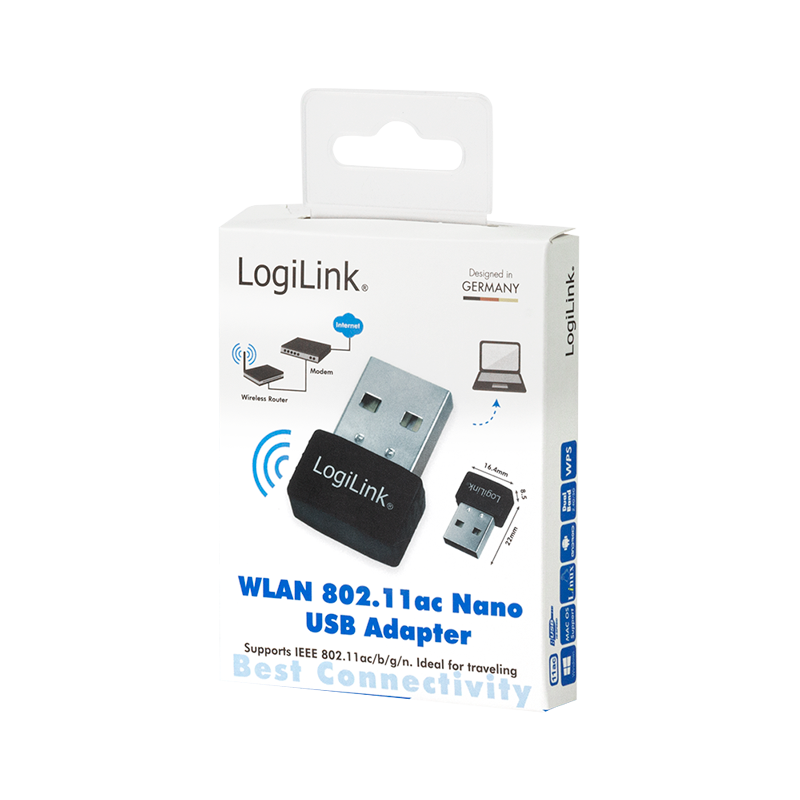 USB 2.0 WLAN adapter - 433Mbit/s, 11ac Dual band