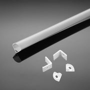 Monteringssæt til LED Strip PCB 12mm Hjørne, 2000x15,8x15,8mm, Hvid