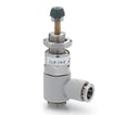 Plastic micro pressure regulator-1/8-6mm CLR 1/8-6 MINIATURIZED REG.+7610 6-1/8