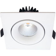 Velia Tilt LED Downlight 3000K mat hvid firkantet