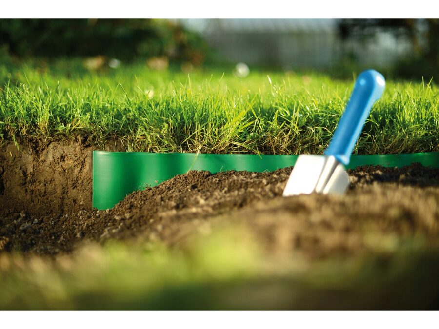 Græskant/bedafgrænser - Bølget, Mørkegrøn, H20cm x 9M