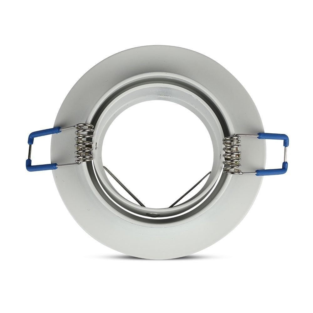 Downlight kit uden lyskilde - Hul: Ø7,5 cm, Mål: Ø9,1 cm, mat hvid, vælg MR16 eller GU10 fatning