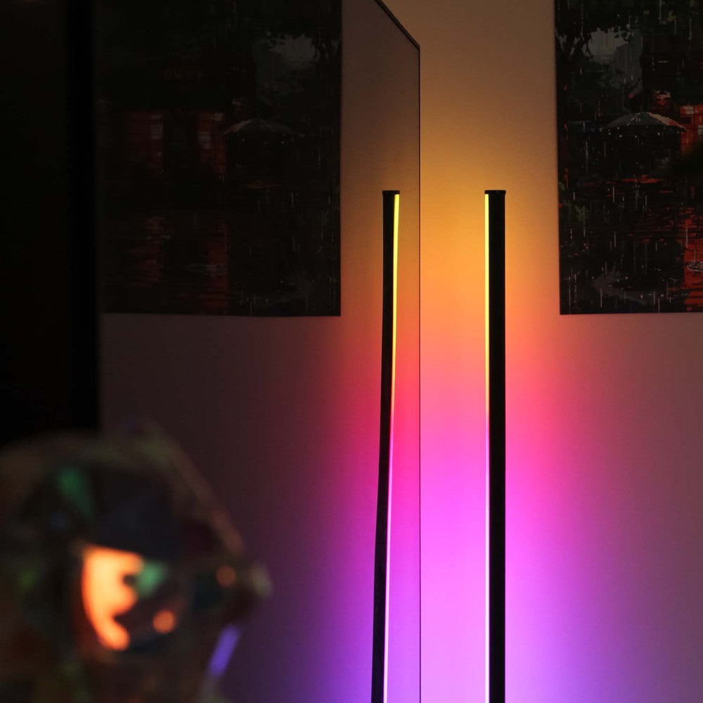 145cm RGBIC+CCT hjørnelampe med Wifi og app styring - 48W, 230V输入