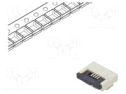 FFC (PFC) Flexkabel konnektor - 4pol, ZIF, SMD (0,5mm)