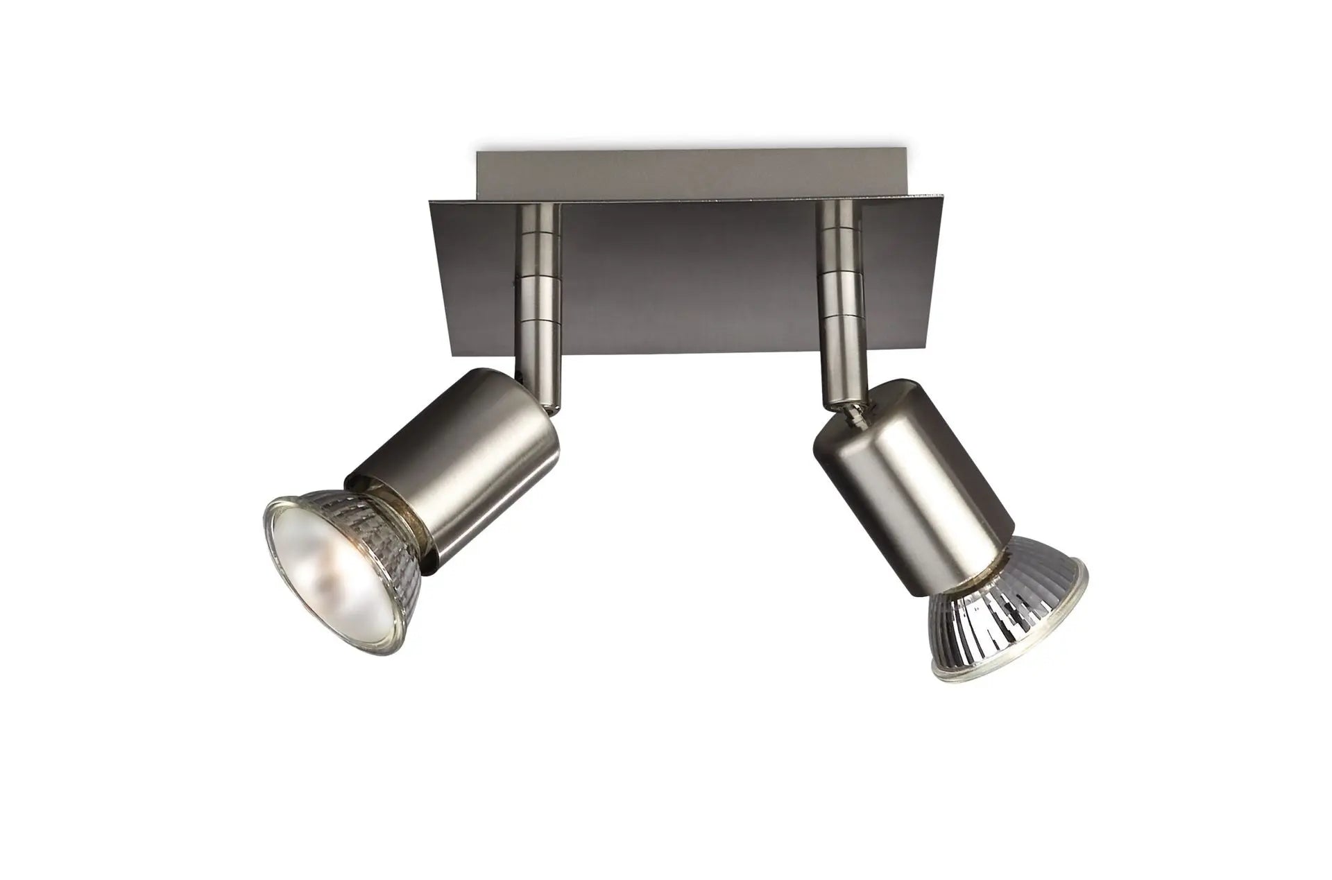 PHILIPS CARREA Spotlampe 2xGU10 LED Nikkel u/ pære