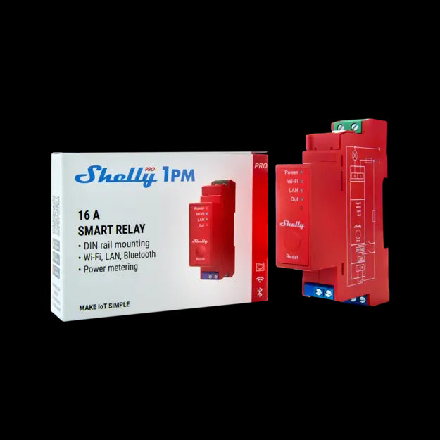 Shelly Pro 1PM - WiFI relæ, effektmåling
