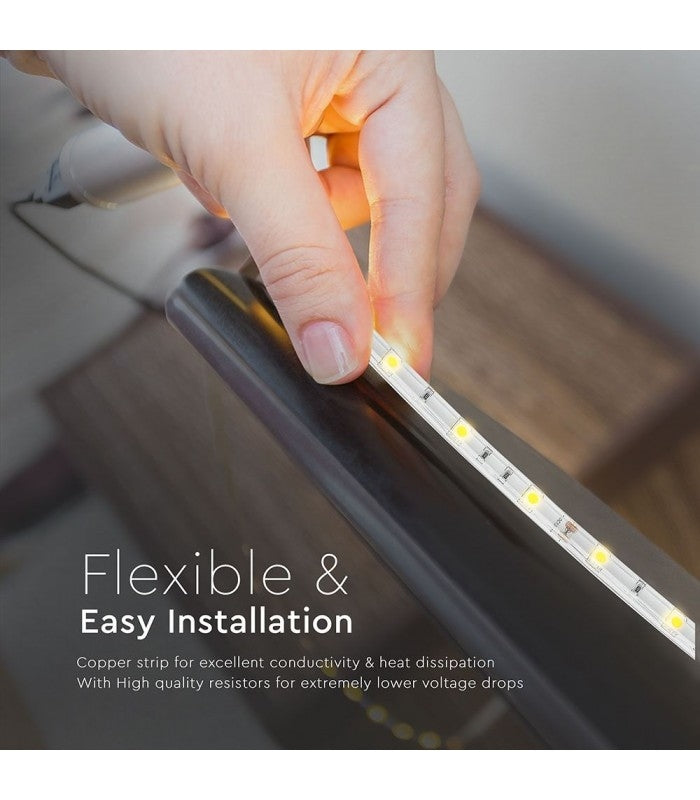 4.8W LED STRIP 6000K kold hvid IP65