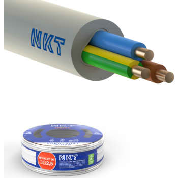 Installationskabel NOIKLX 90° 3G2,5 Lysegrå R100