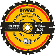 DEWALT CARBIDE ELITE rundsavklinge, Ø184/16 mm, 24 td.