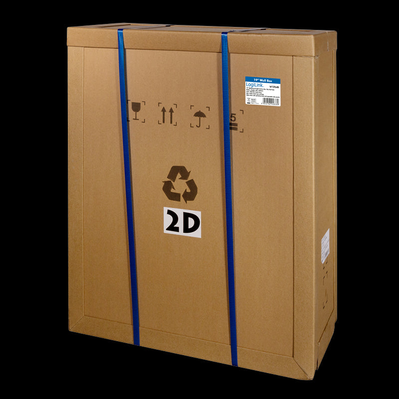 19" væg-rackskab - 15U B540xD450mm, Sort