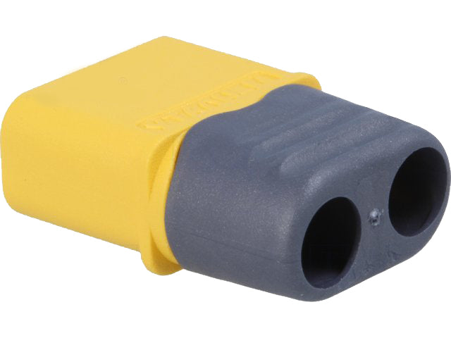 DC-XT60 kabelstik - 2pol han, loddeben, m. kappe