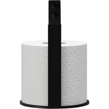 Nichba ekstra toiletrulleholder sort pulverlakeret