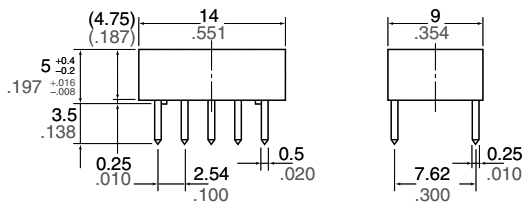 Kiprelæ (bistabil) - 12VDC / 1A, 2 x skifte (DIP10)
