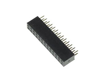 Dual Pin header 2,54mm - Han/hun, (2x13) 26 pol