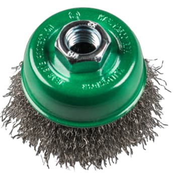 Klingspor kopbørste BT 600 W, rustfrit stål, gevind M14, 65 mm