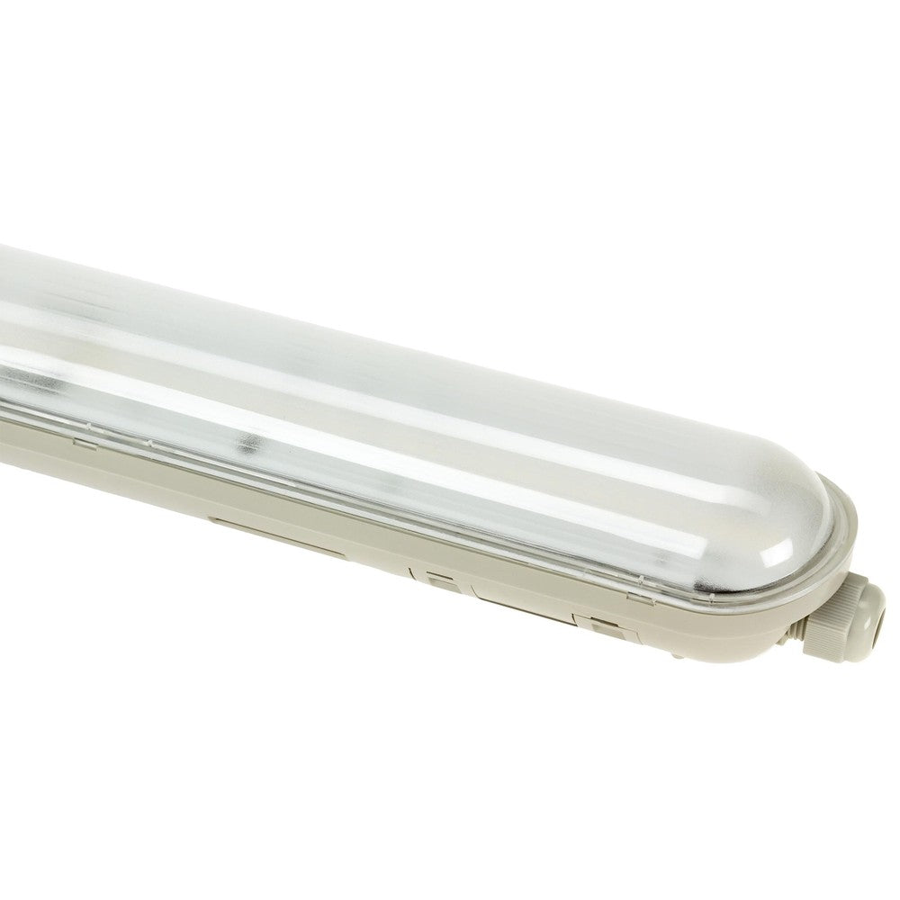 Spektrum Gigant 38W LED armatur - 120cm, 150lm/W, IP65 vandtæt, gennemfortrådet, 230V - 5 års garanti