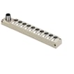 Sensor-actuator passive distributionsbox M8 med M12 outlet 12-pol A-kodet - SAI-10-S12 3P M8 L