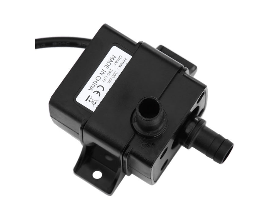 Mini vandpumpe - 12Vdc 5W (Hmaks.:350cm, Qmaks.:260L/t)