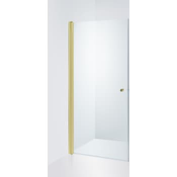 Straight doors Viktorija 1/2, gold profiles 80x200cm