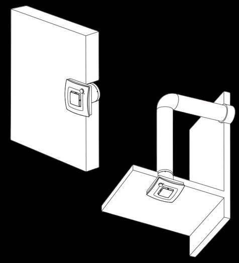 Ventilator Silent One Ø100 mm, med adaptiv hygrostat, hvid