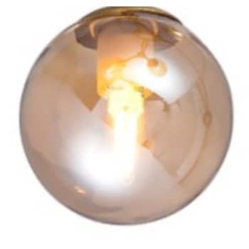 Glas til Atom mini, Ø9 cm, Amber farvet