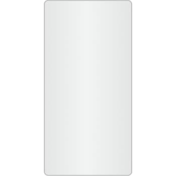 Loevschall Refine spejl med ramme, børstet aluminium, 45x90 cm