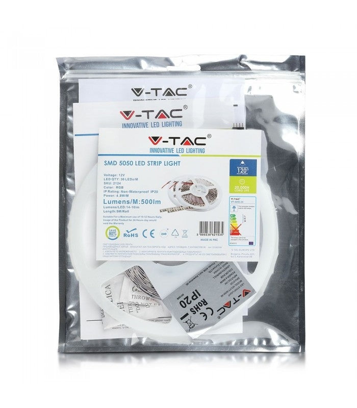 4,8W/m RGB LED Strip - 5m