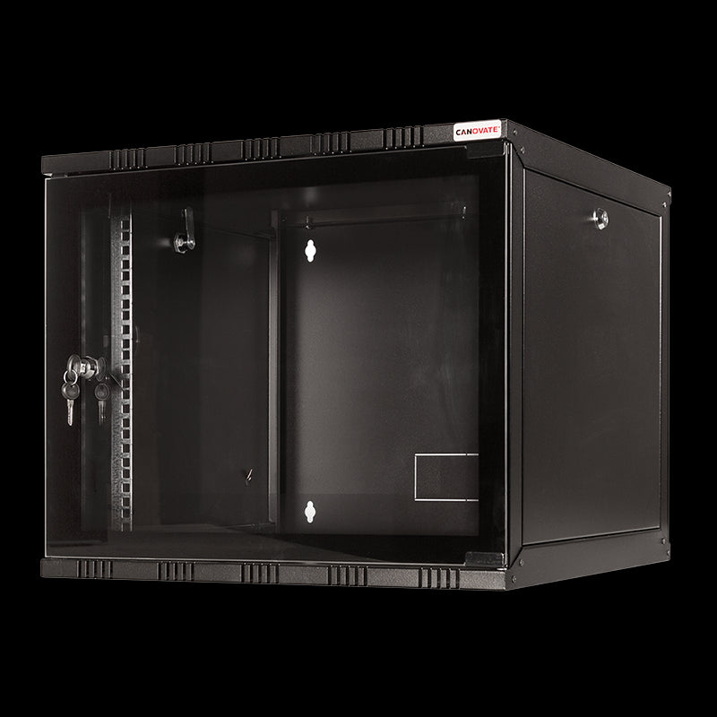 19" væg-rackskab - 9U B540xD550mm, Sort