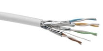 Datakabel KAT6A U/FTP LSF/OH IEC 332.1 - Euro Class Eca dobbelt hvid T500 Leviton (Brand-Rex)