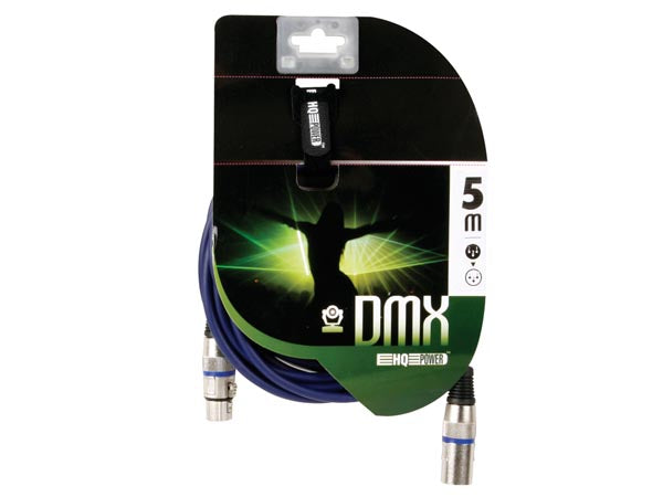 Prof. DMX kabel - 3P XLR han/hun (5m)