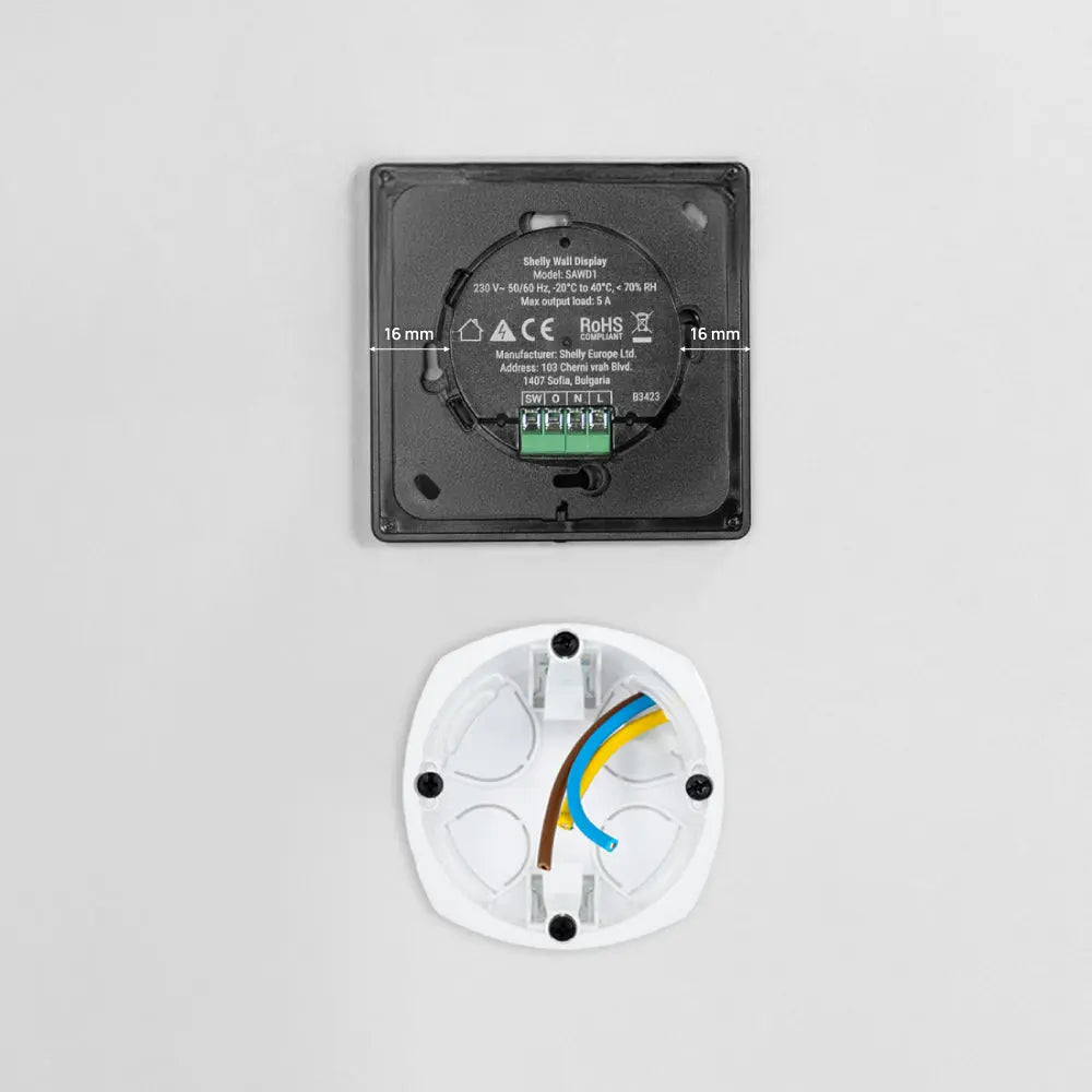 Shelly Wall Display Black + BLU H&T Black