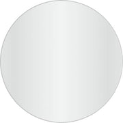 Loevschall Refine spejl med ramm, børstet aluminium, Ø80 cm