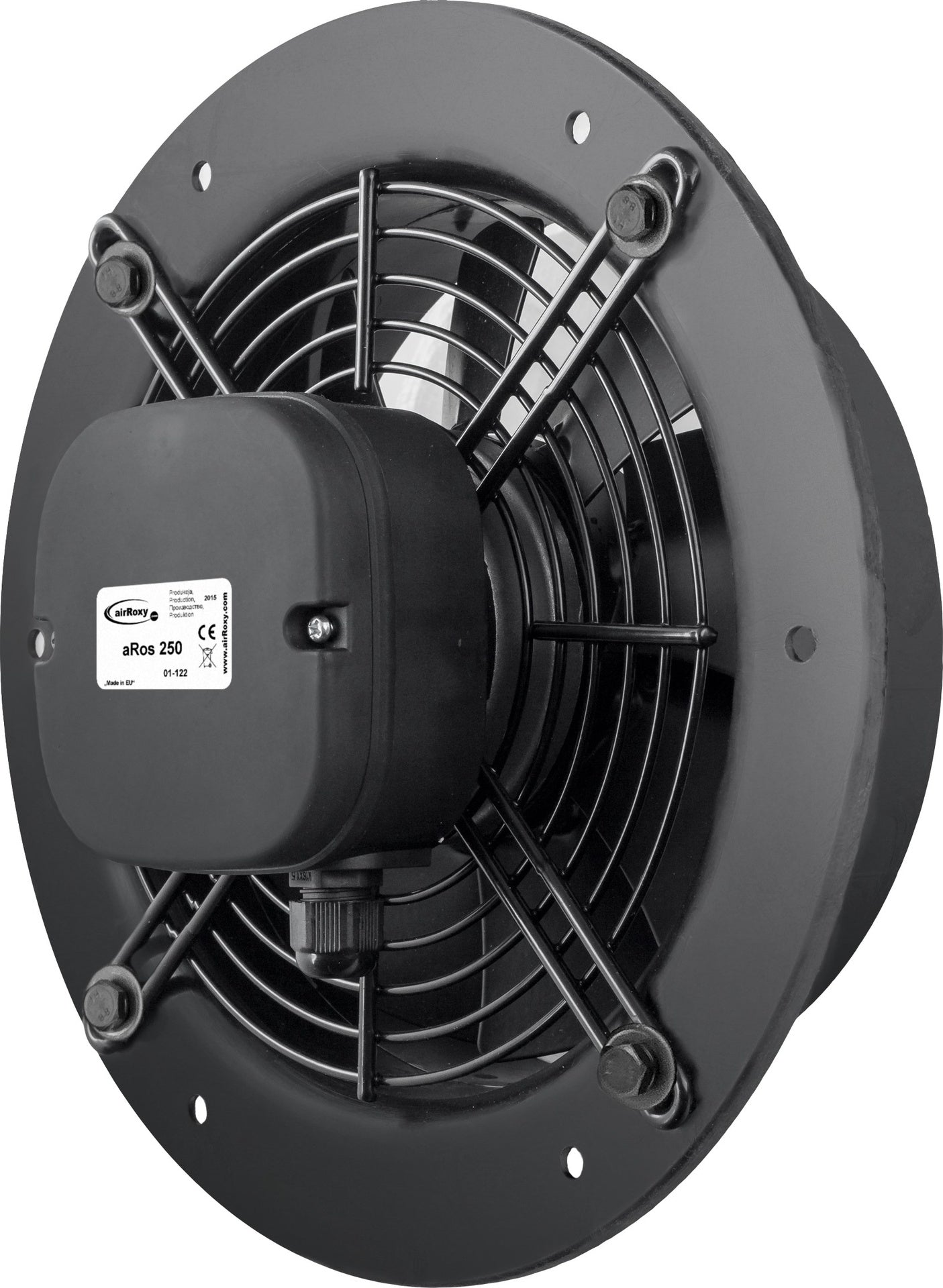 Industriel vægventilator - aRos Ø400mm, 180W, 3470m3/t