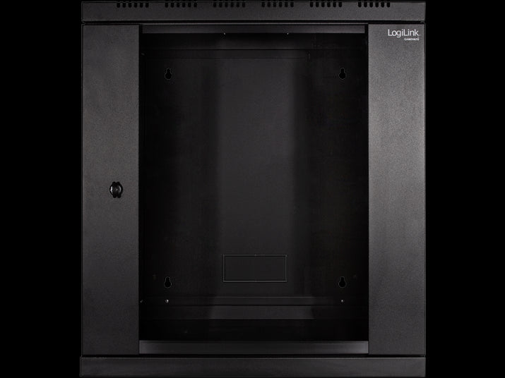 19" væg-rackskab - 6U B600xD560mm (Single) Sort