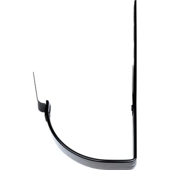 Plastmo konsoljern - halvrund 14"sort