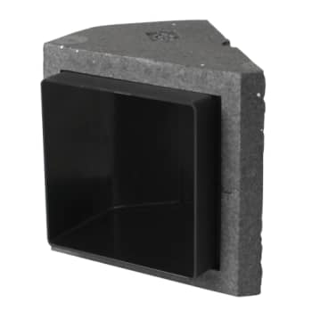 Therm bøjning 45 gr. 15x10 cm, bukket over 10 cm