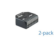 Shelly 2PM Gen4 2-pack - WiFI & Zigbee relæ/jalousi, 2 kanaler med effektmåling (24VDC/230VAC)