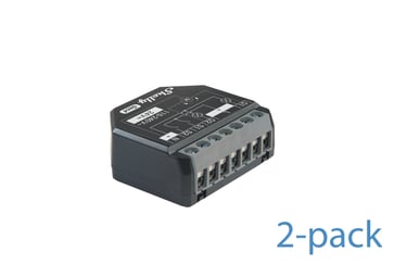 Shelly 2PM Gen4 2-pack - WiFI & Zigbee relæ/jalousi, 2 kanaler med effektmåling (24VDC/230VAC)