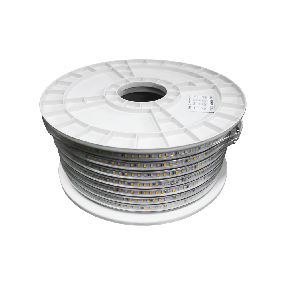 Arbejdslys 50m 230V LED strip - IP67, 180 LED/m, 14,5W/m, 1450 lm/m, Effekt: 725W