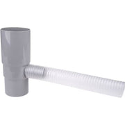 Plastmo vandudtag med flex slange, Ø75mm, grå