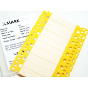 Mærkebjælke laminat gul, 85 x 15 mm, stor