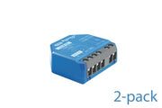 Shelly 1 Gen4 2-pack - WiFI & Zigbee relæ med potentialfrit kontaktsæt (12-48VDC/230VAC)