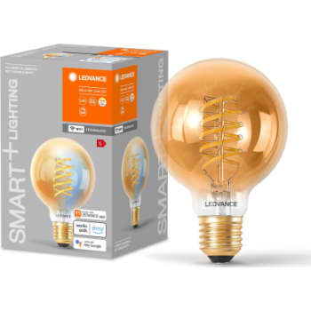 SMART+ G80 Globe 8W/822-850 klar guld filament E27 WiFi