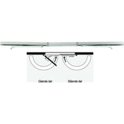 dormakaba Glideskinne G-GSR Contur Design sølv