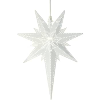 Star Trading Bethlehem hvid metal Stjerne